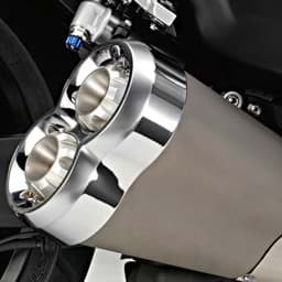 Show details for Chrome Exhaust Ends VMAX Picture of Chrome Exhaust Ends VMAX